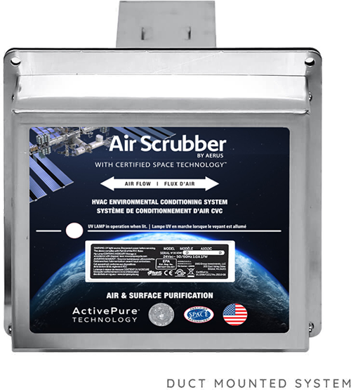 Maximum Air installs home air purification systems Air Scrubber by Aerus